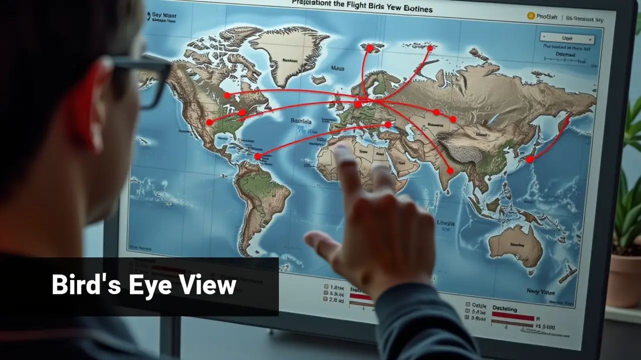 Mierzenie odległości powietrznej: lot ptaka kalkulatorem