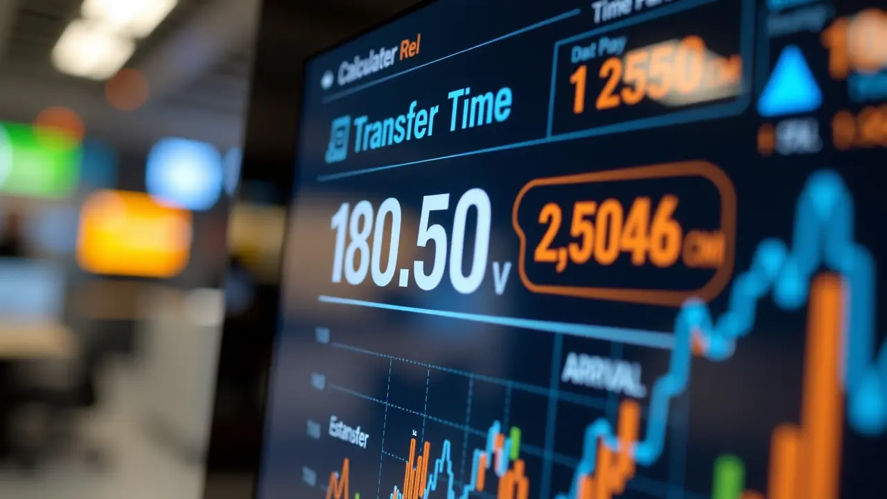 Kalkulator czasu przelewu bankowego online