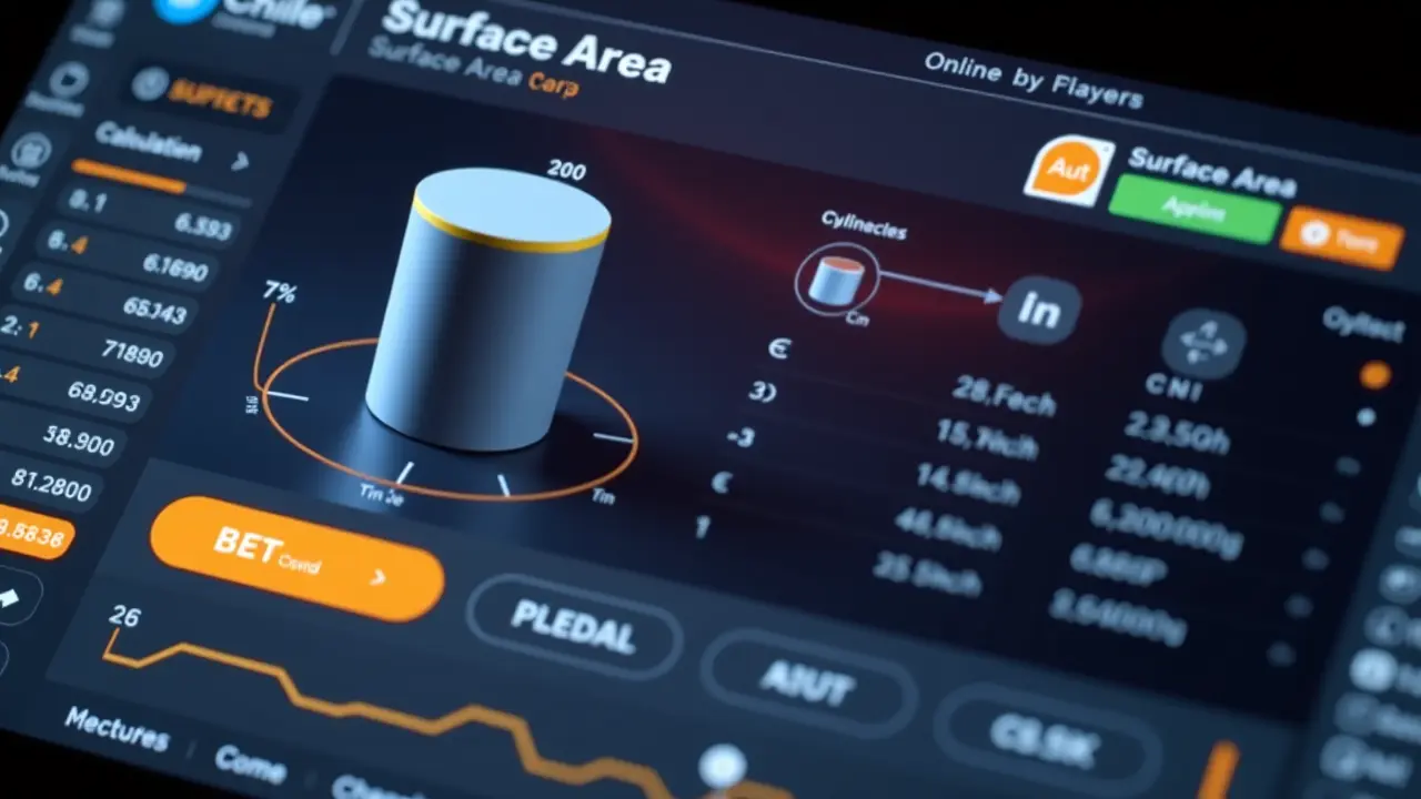 Kalkulator pola powierzchni walca online