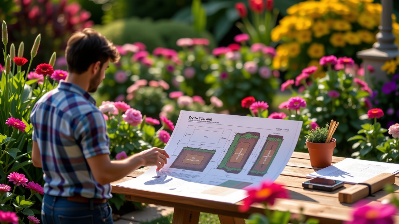 Kalkulator objętości ziemi na m2 do projektów ogrodowych