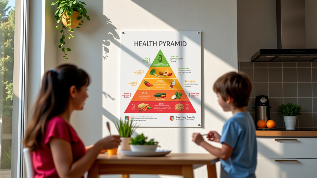 Piramida Zdrowia do Druku: Infografiki dla Rodziny