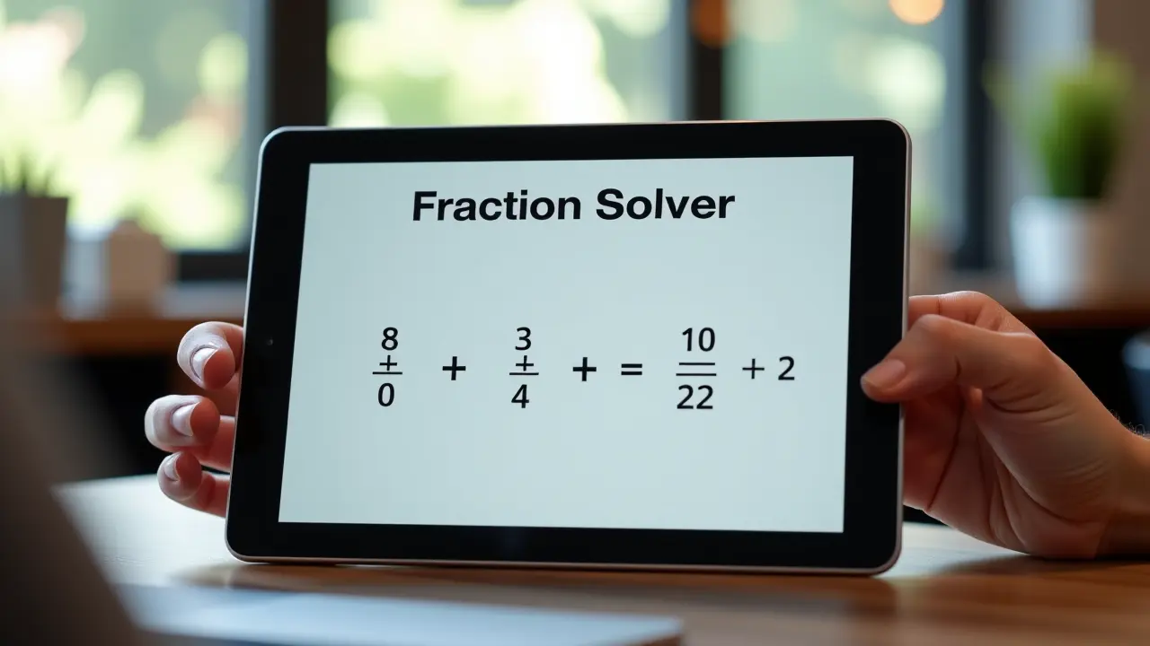 Kalkulator dodawania ułamków online