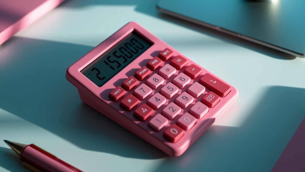 Różowy Kalkulator Biurowy: Funkcjonalność i Styl