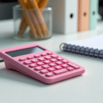 Różowy Kalkulator Naukowy: Stylowy i Funkcjonalny