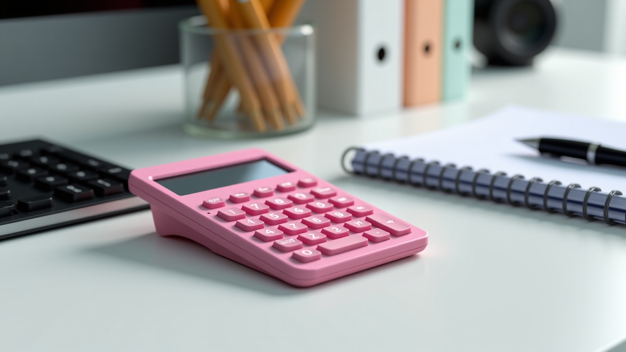 Różowy Kalkulator Naukowy: Stylowy i Funkcjonalny
