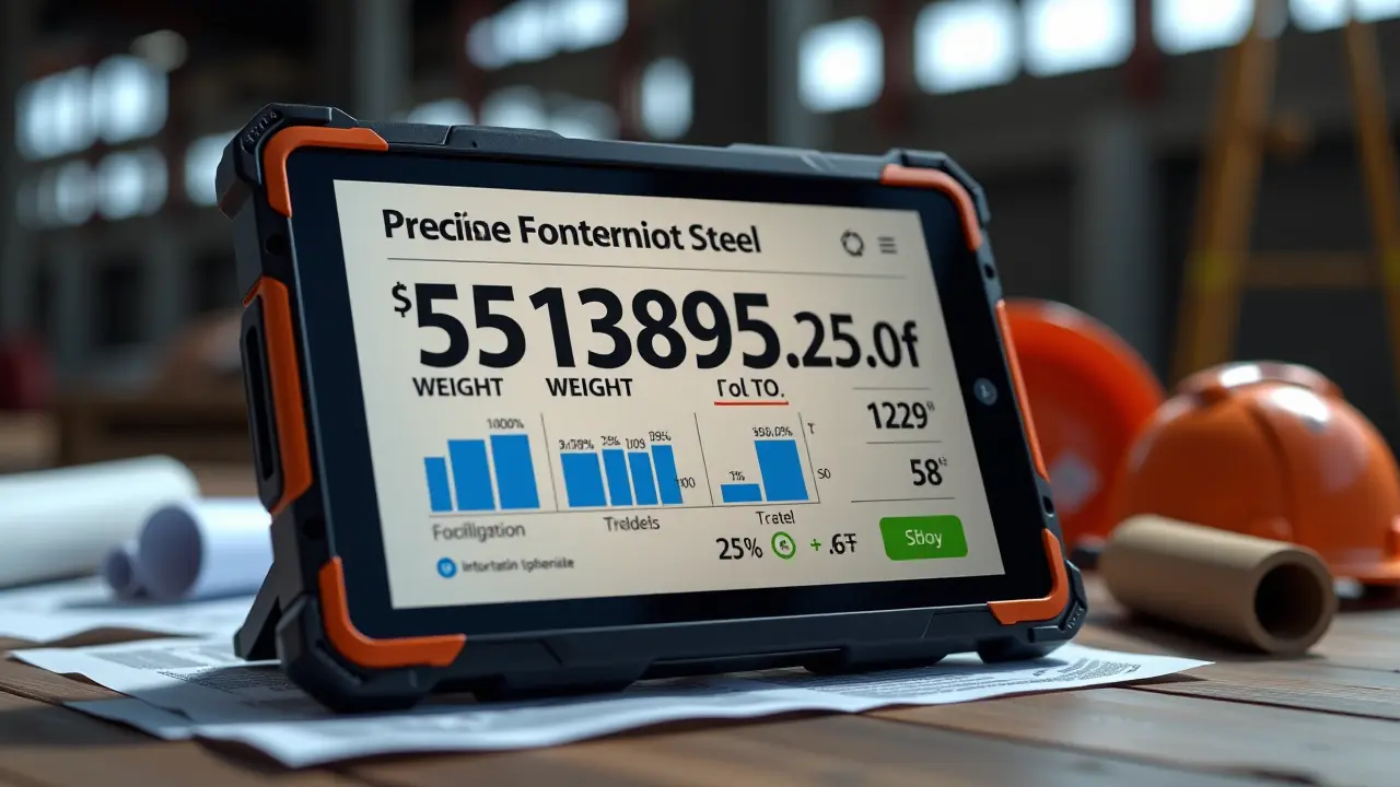 Kalkulator wagi stali zbrojeniowej do projektów budowlanych