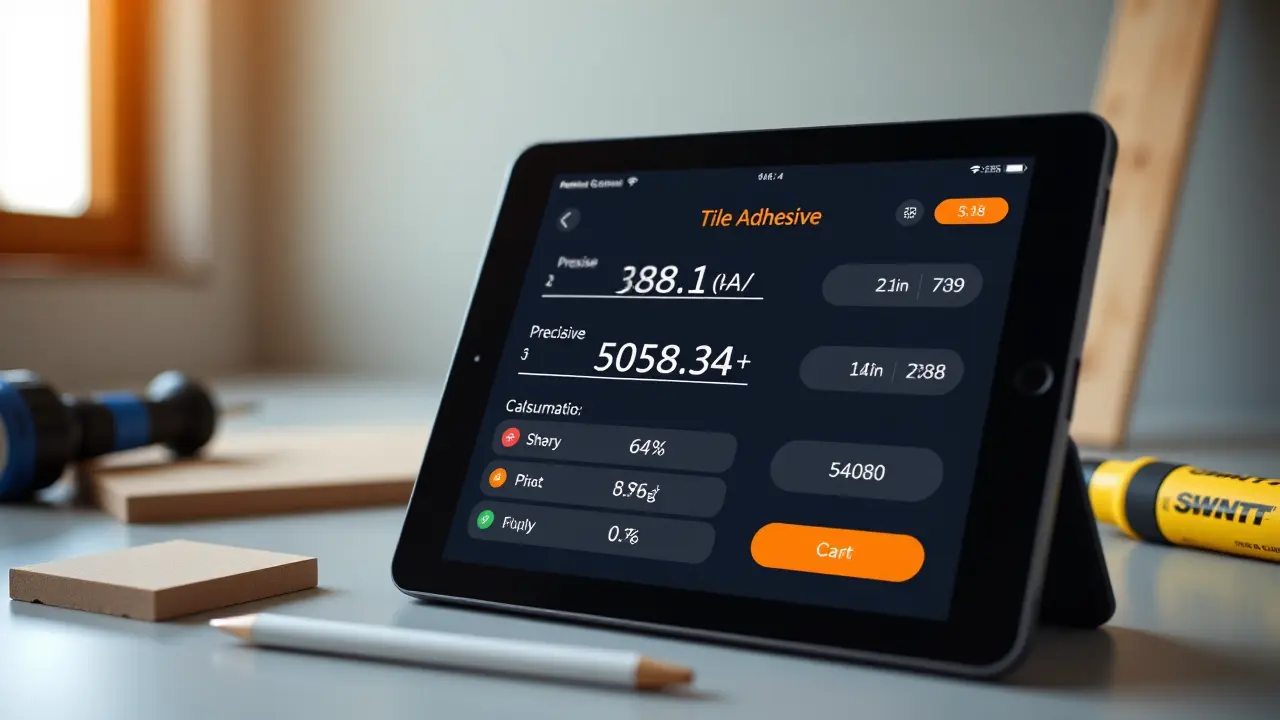 Kalkulator zużycia kleju do płytek