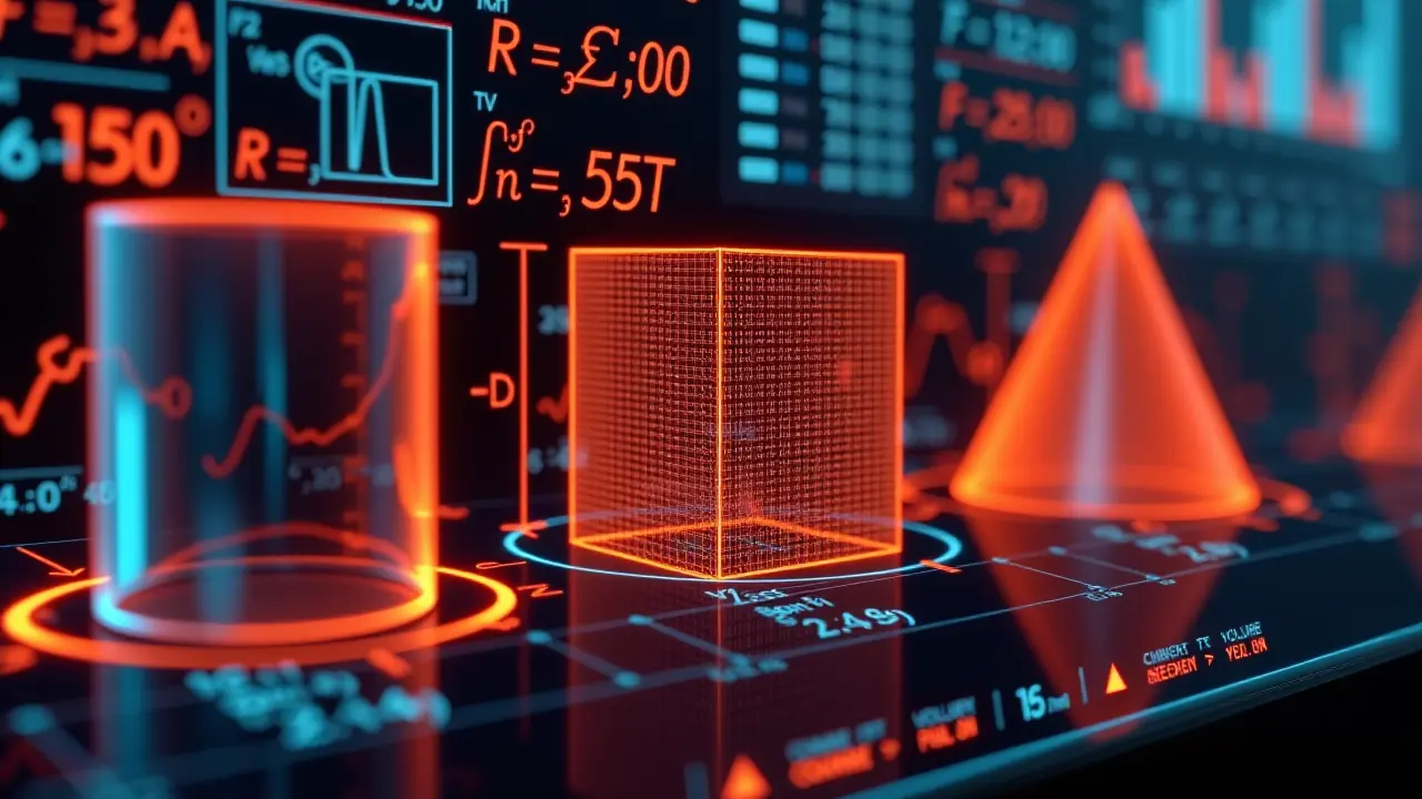 Kalkulator objętości: walec, prostopadłościan, stożek